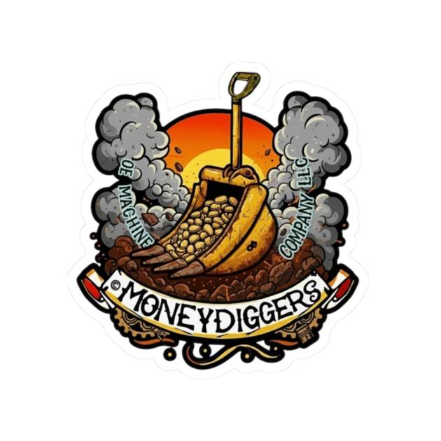 Moneydigger Exhaust, OE Machine Co. Sticker
