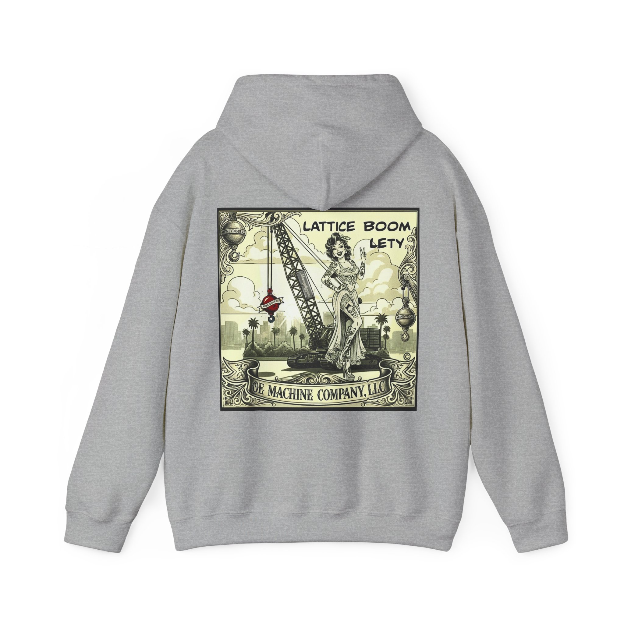 Lattice Boom Lety, OE Machine Co. Hoodie - Image 22