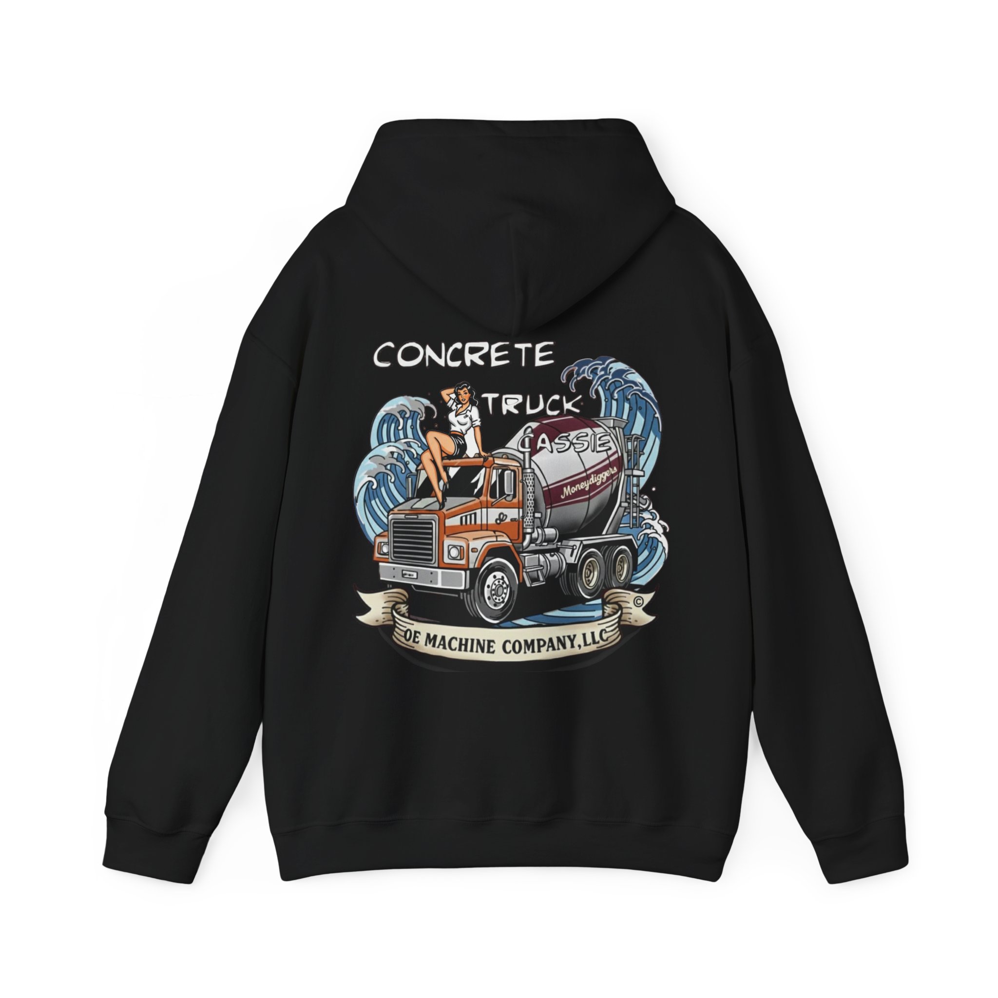 Concrete Truck Cassie, OE Machine Co. Hoodie
