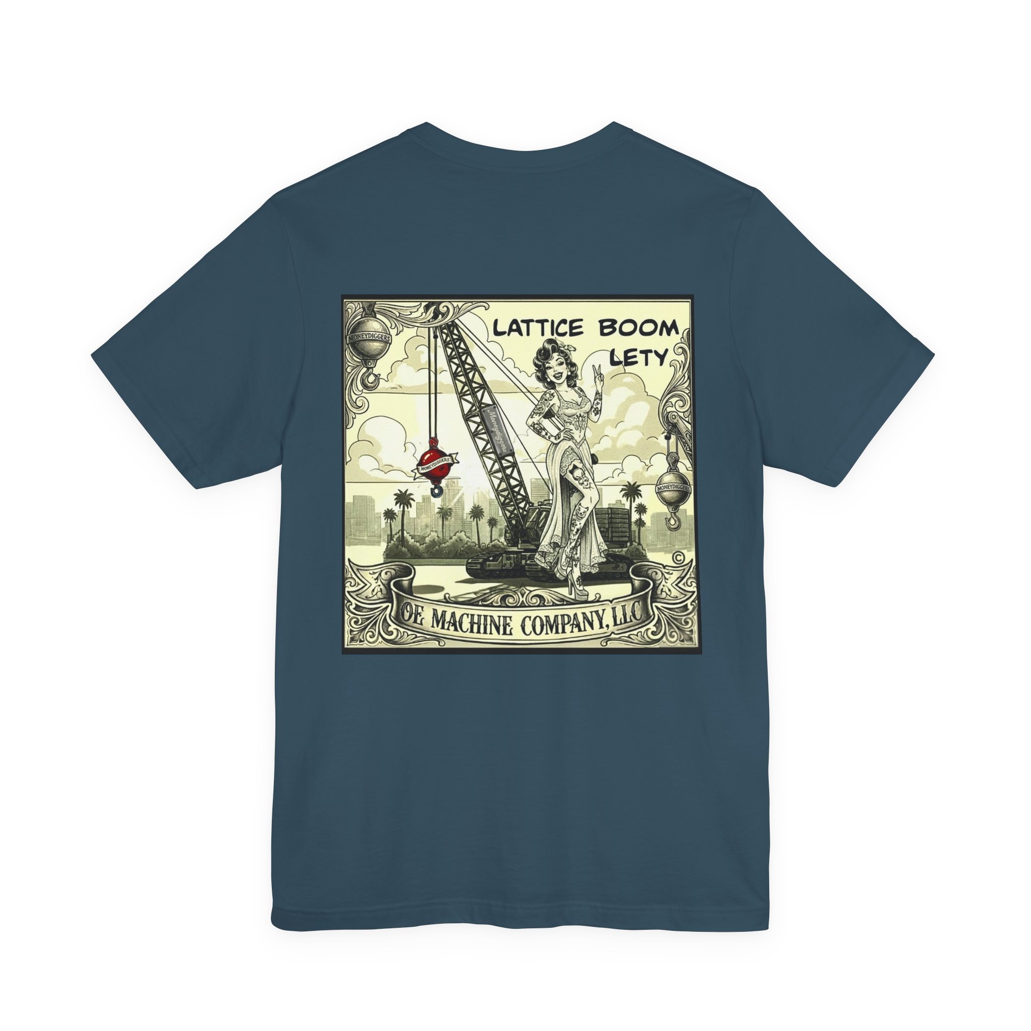 Lattice Boom Lety, OE Machine Co. Short Sleeve Tee - Image 30