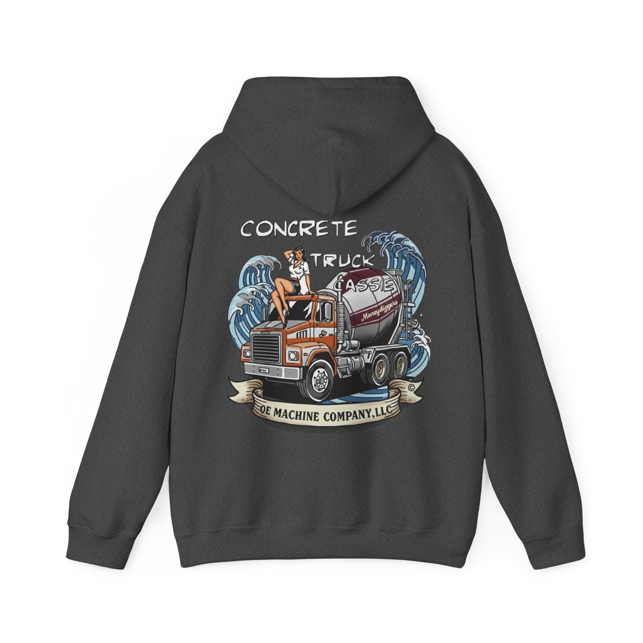 Concrete Truck Cassie, OE Machine Co. Hoodie - Image 18