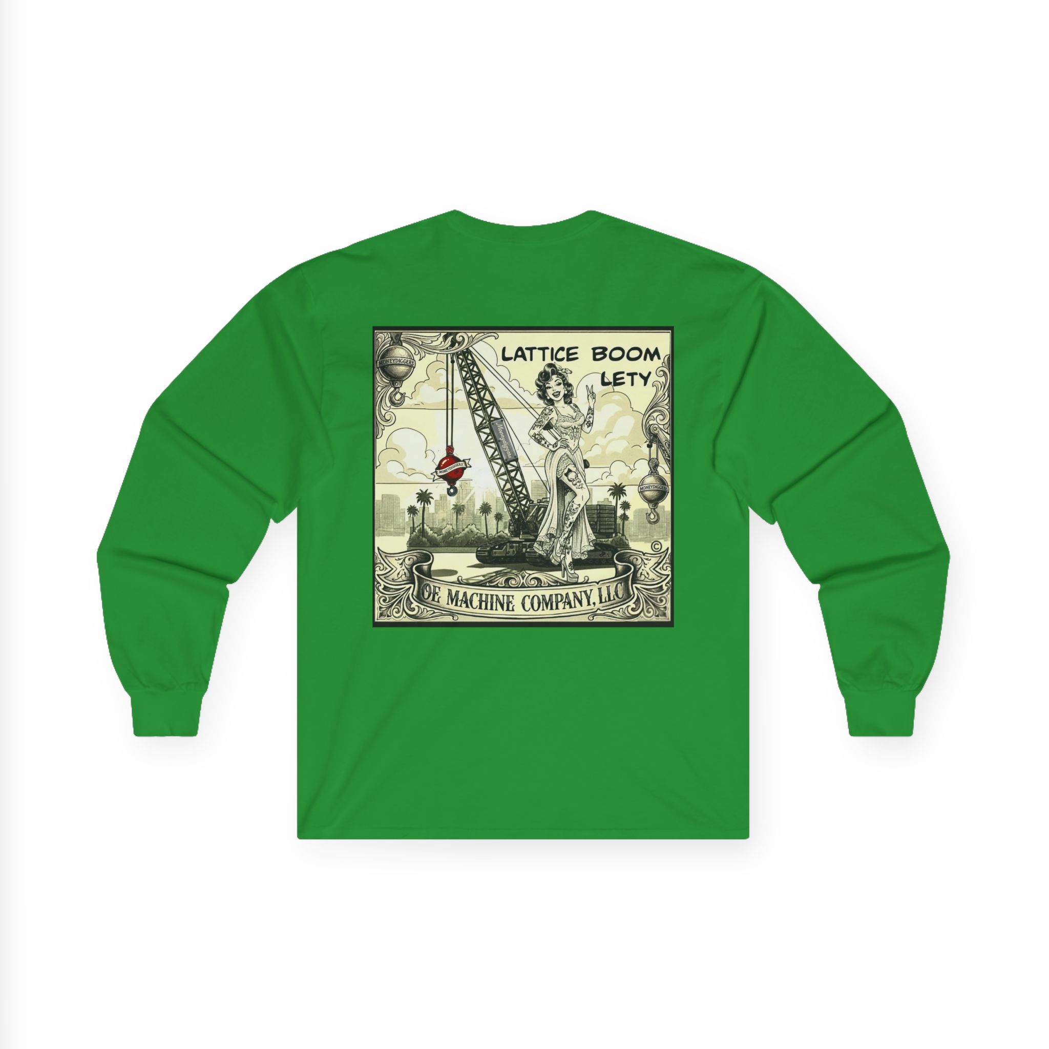 Lattice Boom Lety, OE Machine Co. Long Sleeve Tee - Image 20