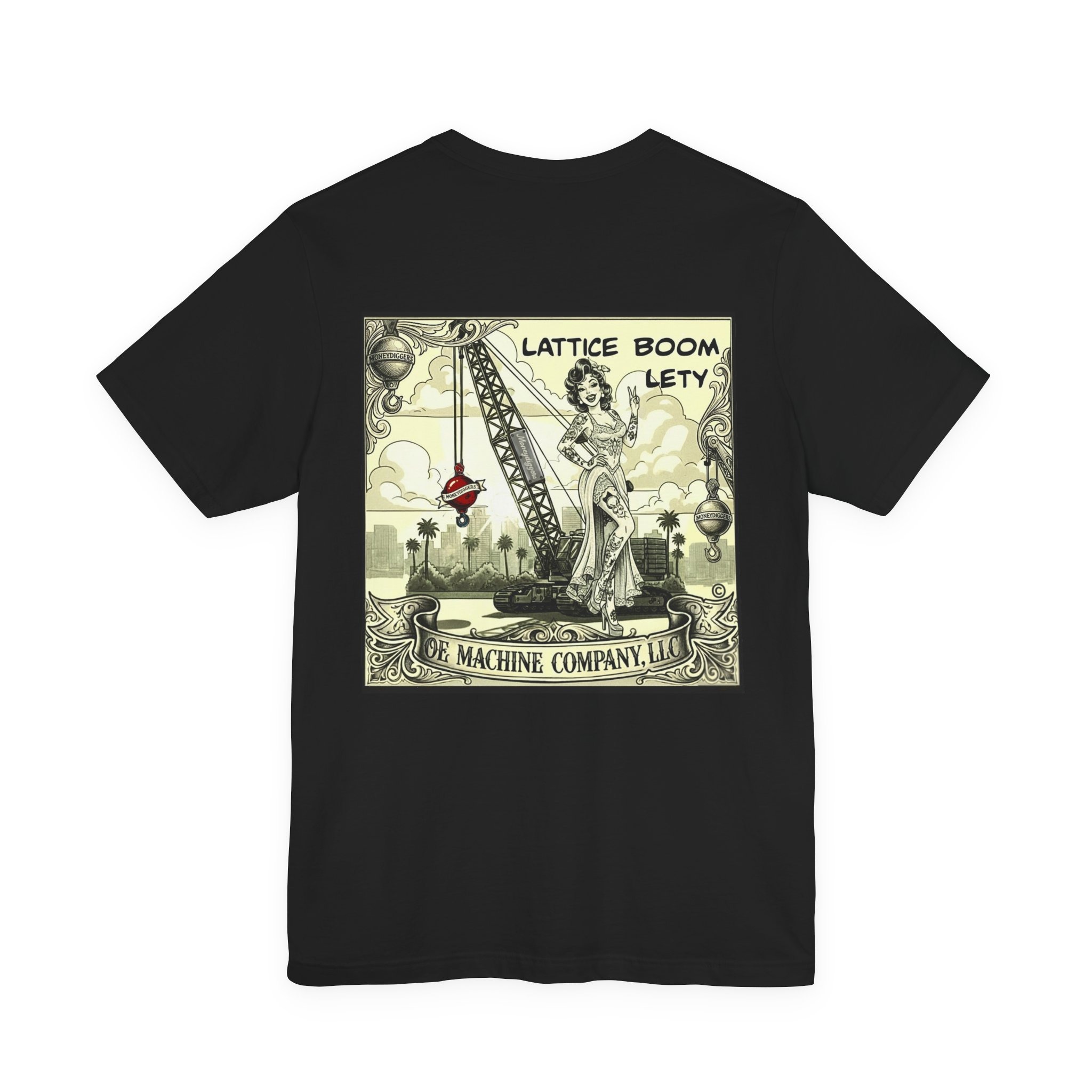 Lattice Boom Lety, OE Machine Co. Short Sleeve Tee - Image 10