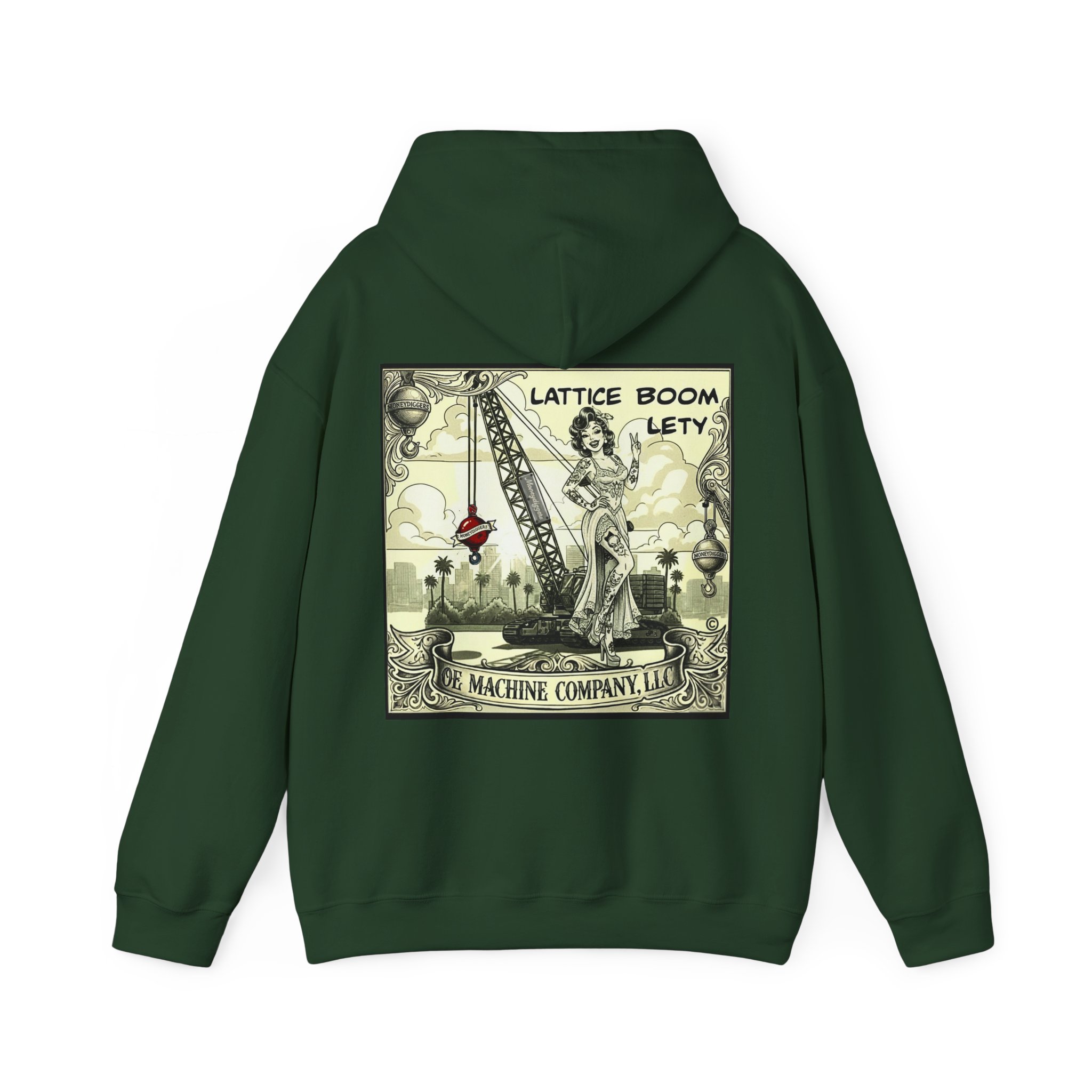 Lattice Boom Lety, OE Machine Co. Hoodie - Image 14