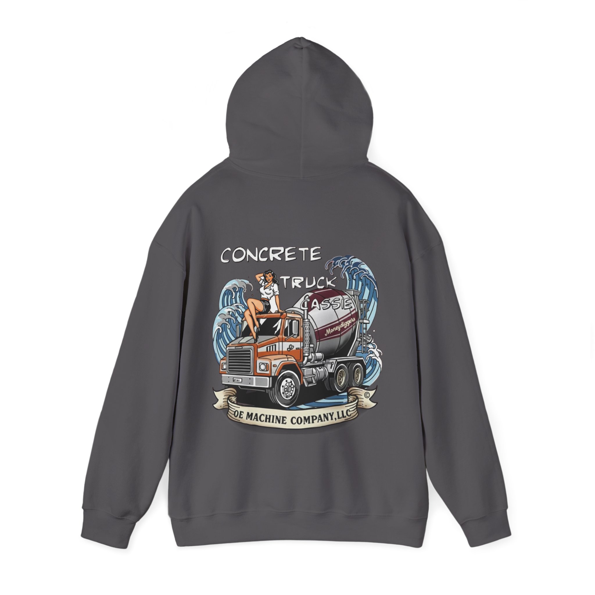 Concrete Truck Cassie, OE Machine Co. Hoodie - Image 27