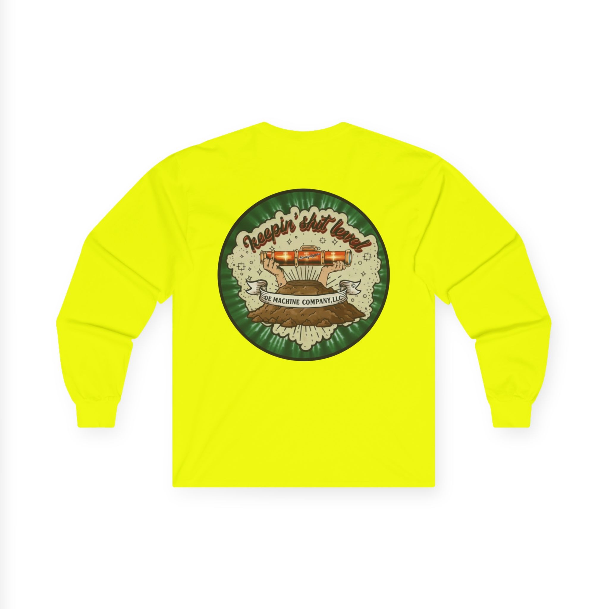 Keepin' Shit Level, OE Machine Co. Long Sleeve Tee - Image 23