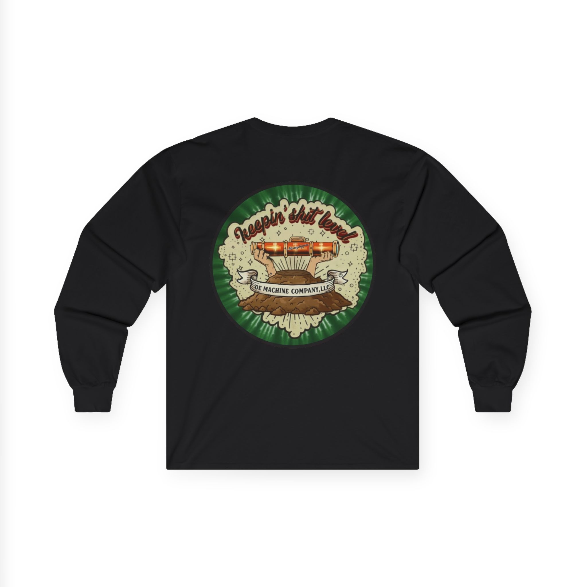 Keepin' Shit Level, OE Machine Co. Long Sleeve Tee - Image 8