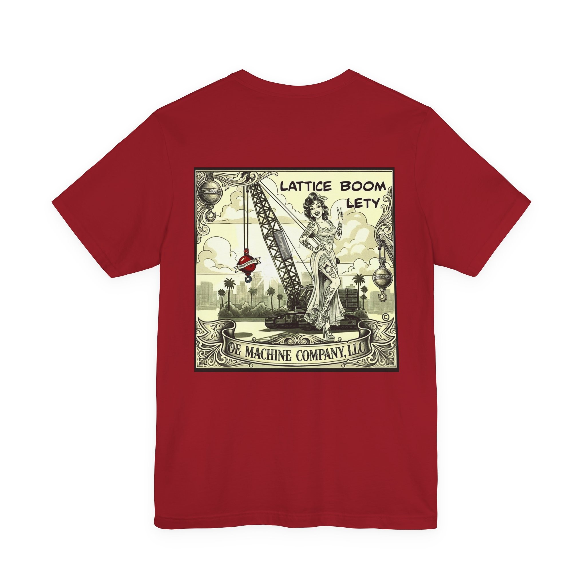 Lattice Boom Lety, OE Machine Co. Short Sleeve Tee - Image 46