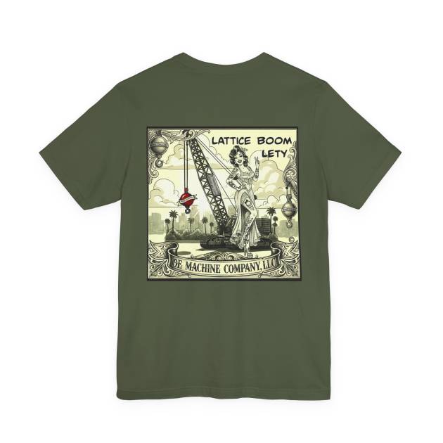 Lattice Boom Lety, OE Machine Co. Short Sleeve Tee