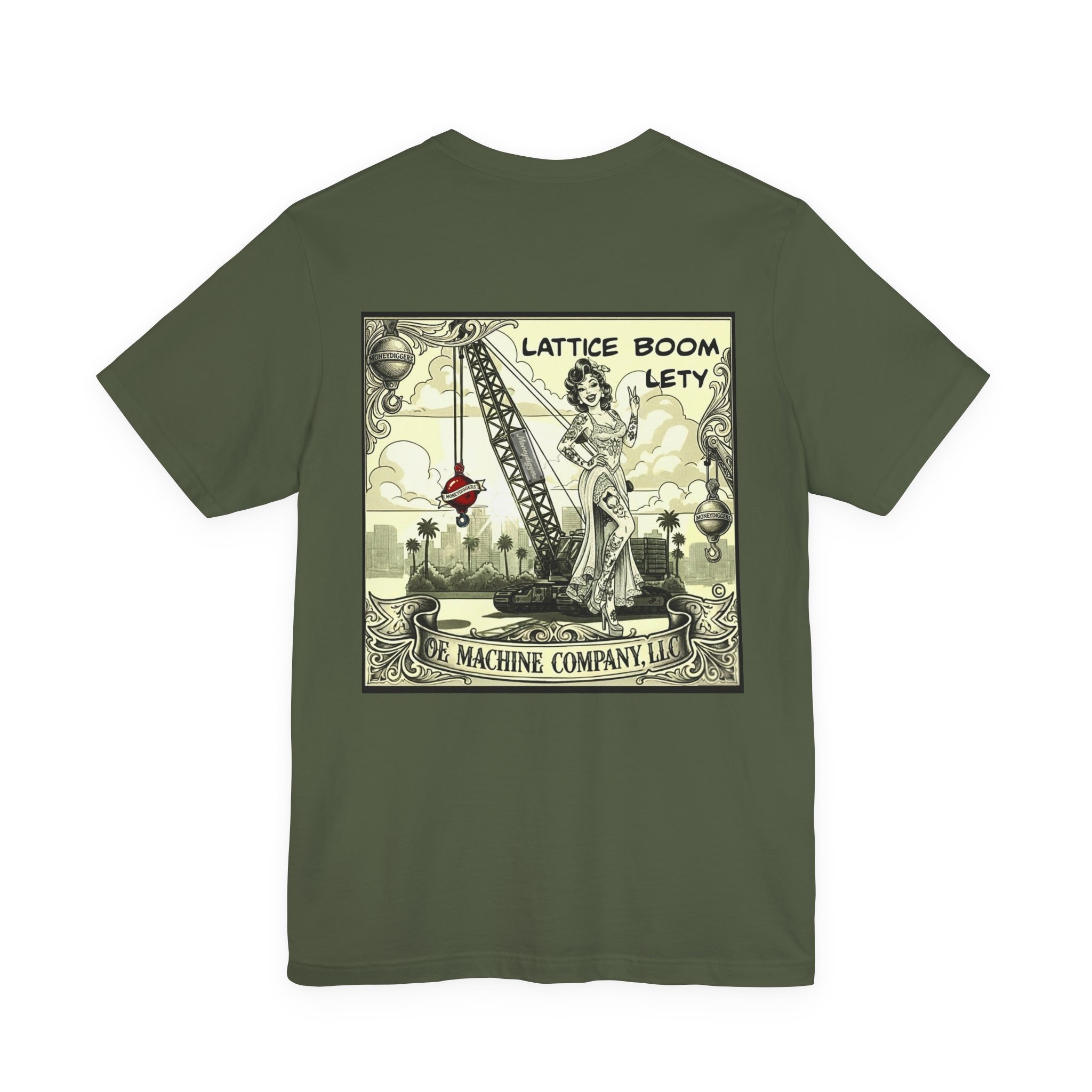 Lattice Boom Lety, OE Machine Co. Short Sleeve Tee