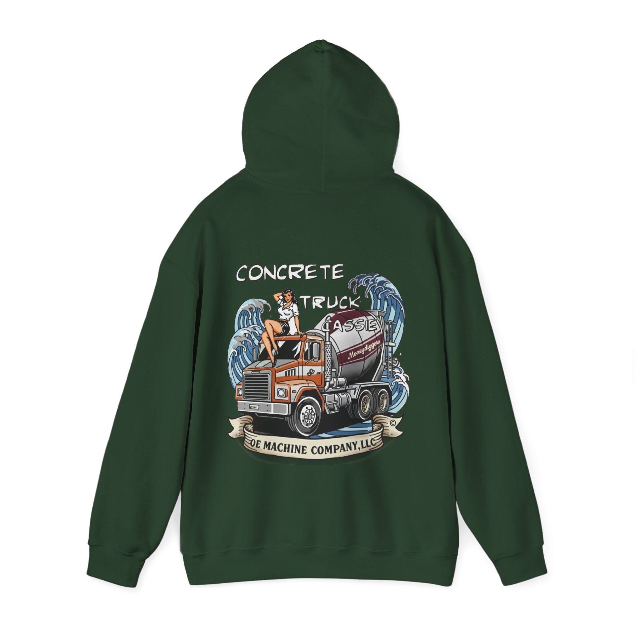 Concrete Truck Cassie, OE Machine Co. Hoodie - Image 15