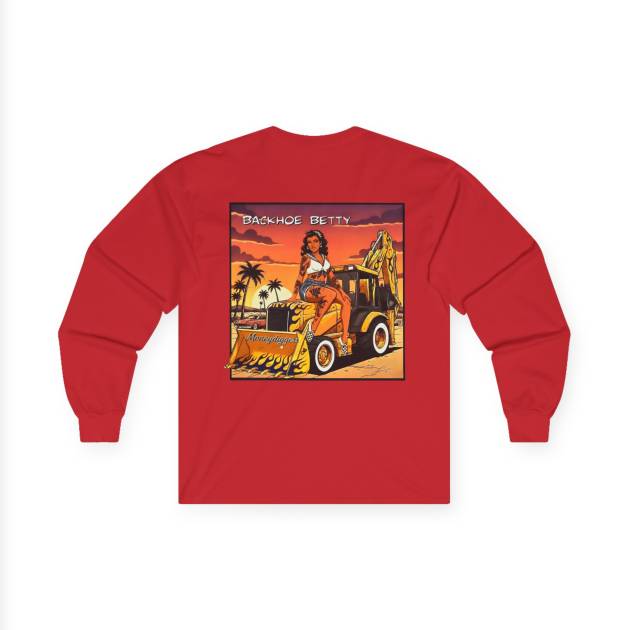 Backhoe Betty, OE Machine Co. LLC Long Sleeve Tee