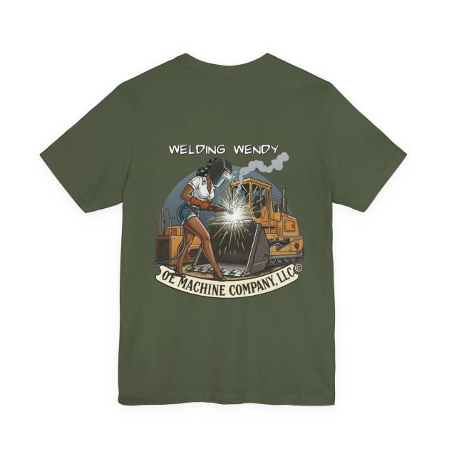 Welding Wendy, OE Machine Co. Short Sleeve Tee