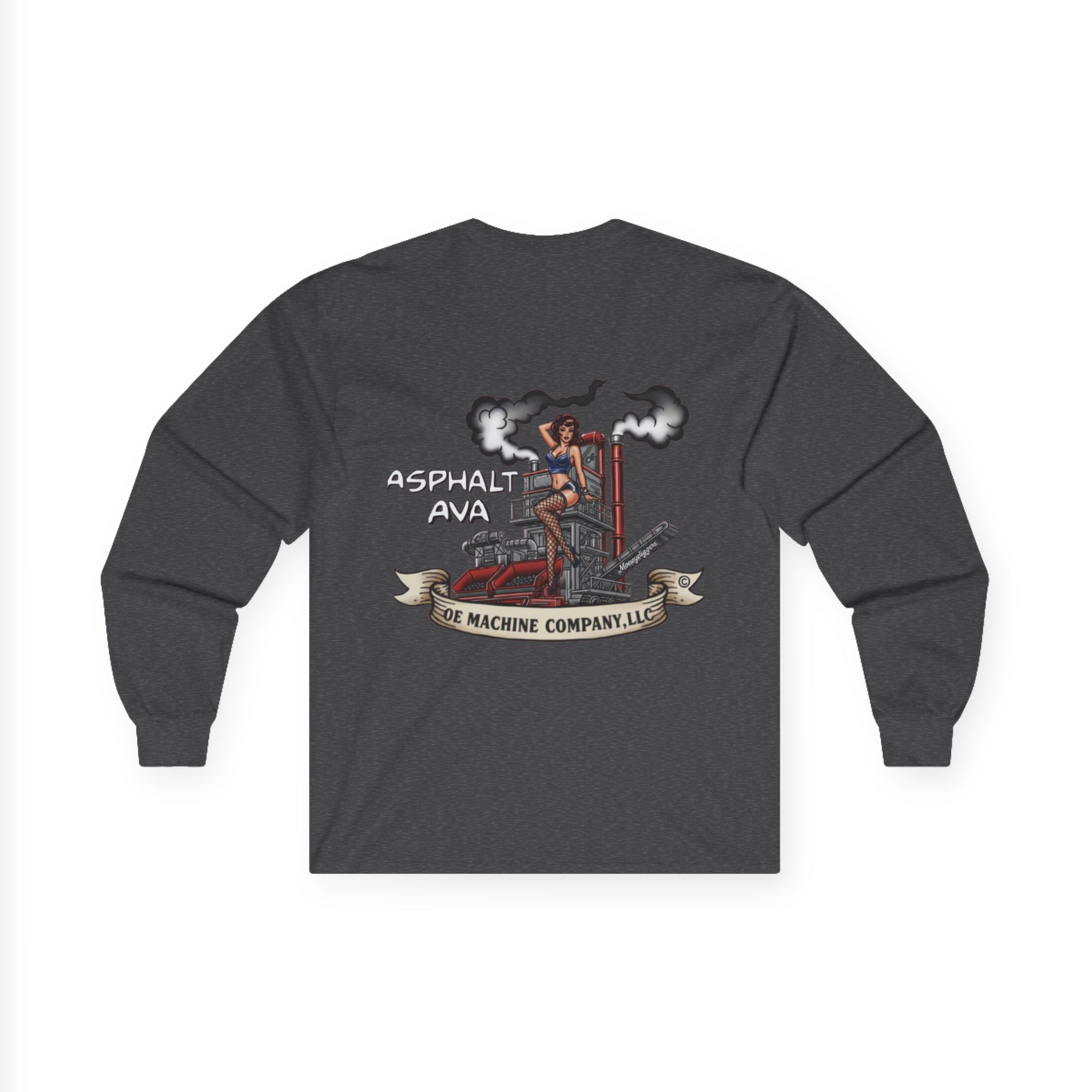 Asphalt Ava, OE Machine Co. LLC Long Sleeve Tee - Image 11
