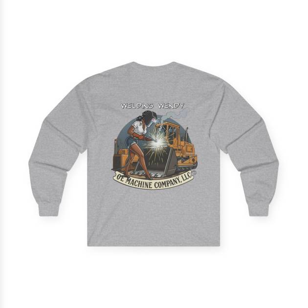 Welding Wendy, OE Machine Co. Long Sleeve Tee