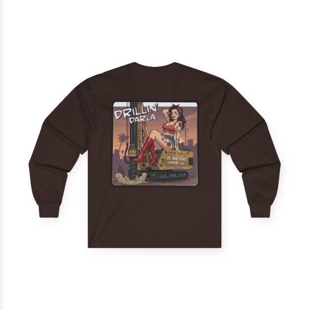 Drillin' Darla, OE Machine Co.  LLC Long Sleeve Tee