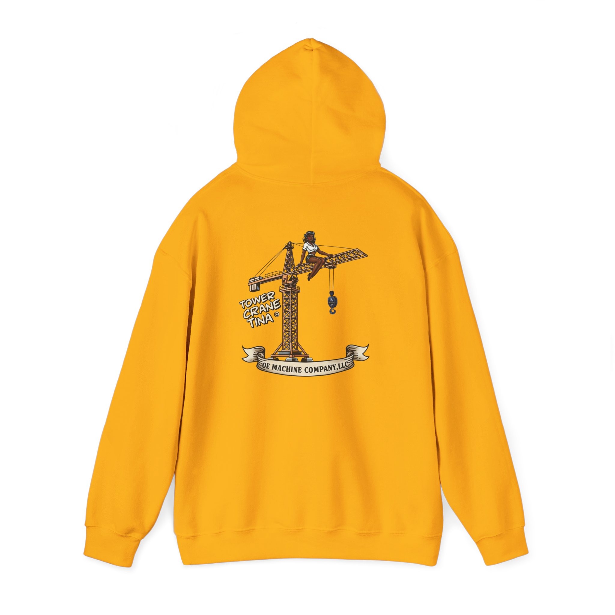 Tower Crane Tina, OE Machine Co. LLC Hoodie - Image 15
