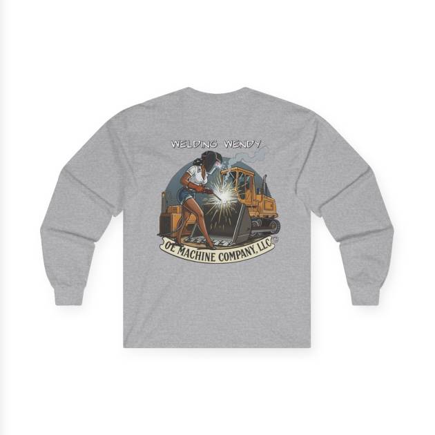 Welding Wendy, OE Machine Co. Long Sleeve Tee