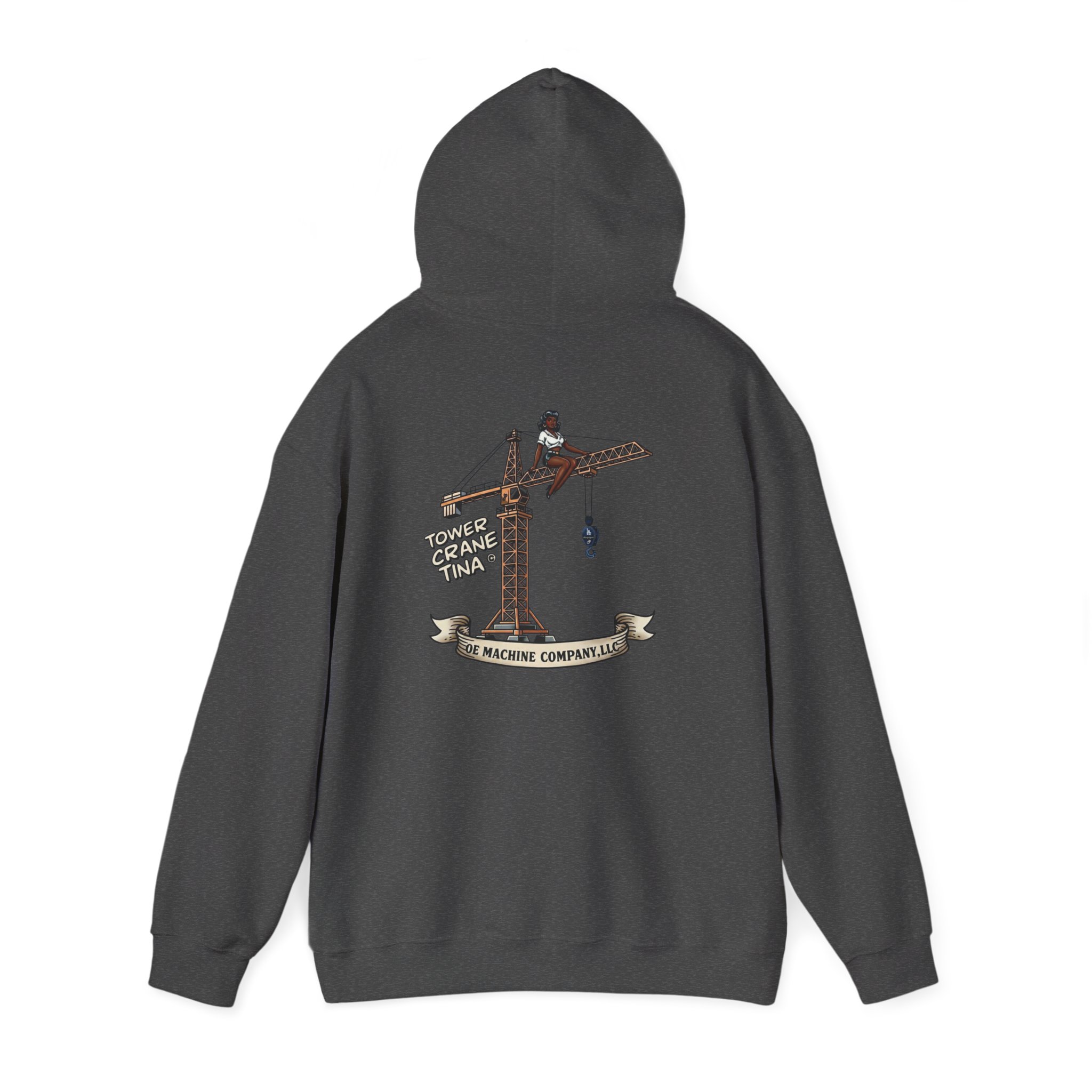 Tower Crane Tina, OE Machine Co. LLC Hoodie - Image 23
