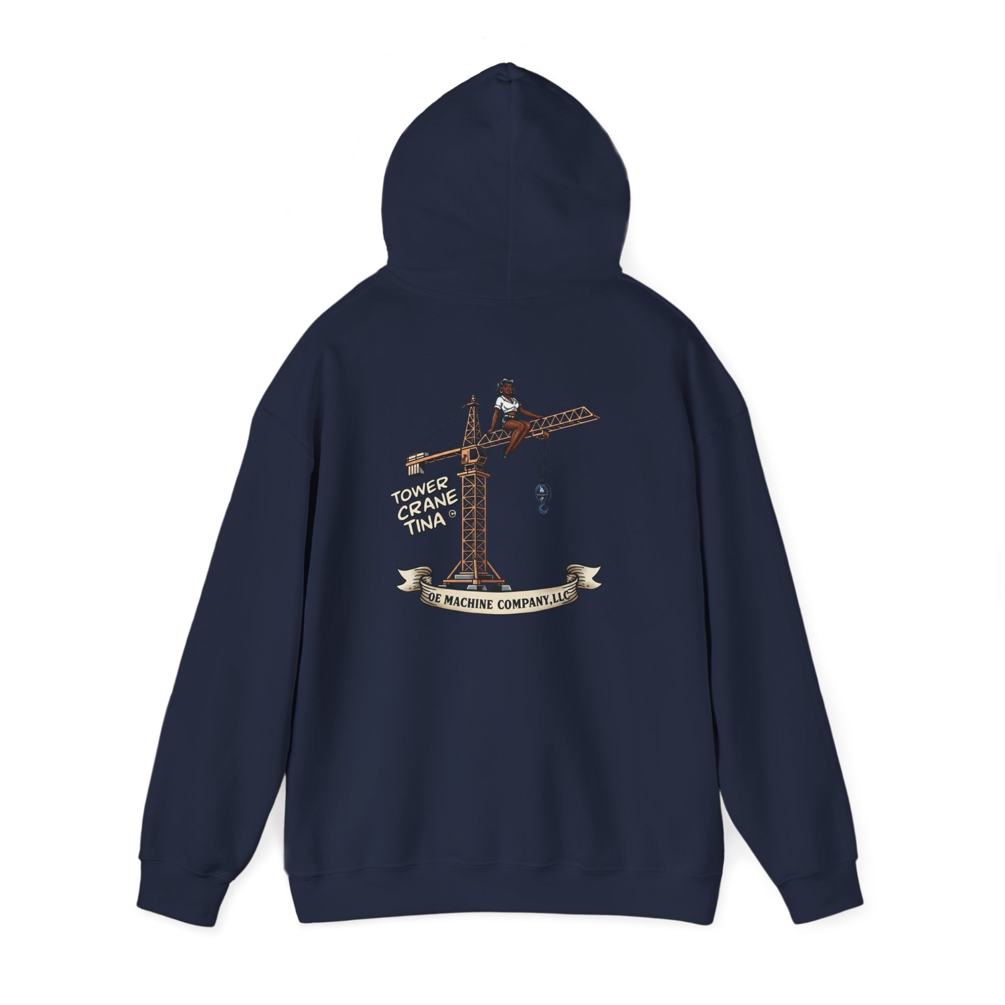 Tower Crane Tina, OE Machine Co. LLC Hoodie - Image 27