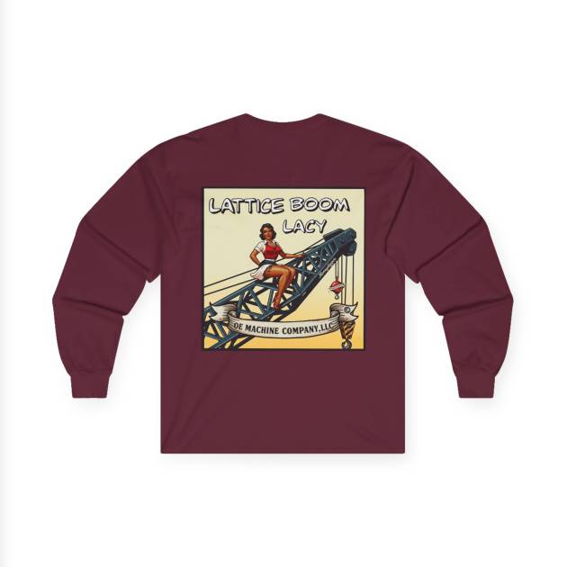 Lattice Boom Lacy, OE Machine Co. Long Sleeve Tee