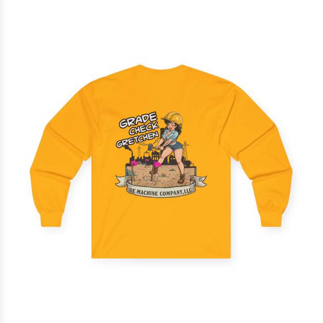 Grade Check Gretchen, OE Machine Co. Long Sleeve Tee