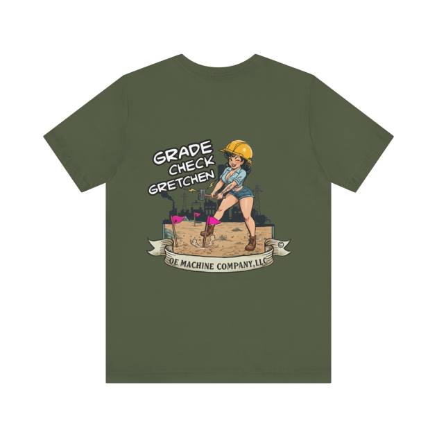 Grade Check Gretchen, OE Machine Co. Short Sleeve Tee