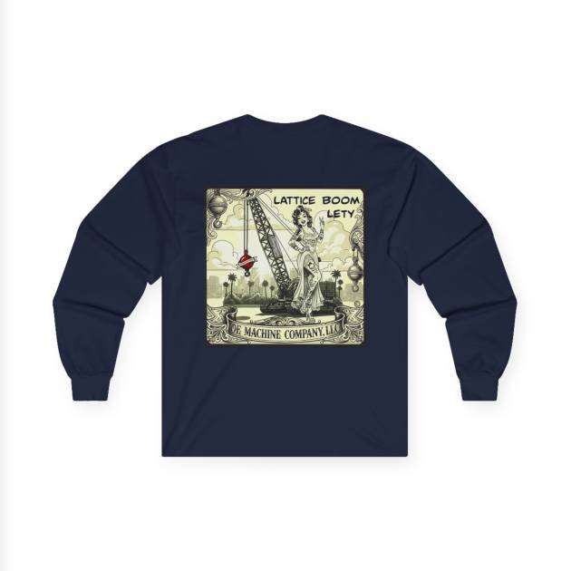 Lattice Boom Lety, OE Machine Co. Long Sleeve Tee