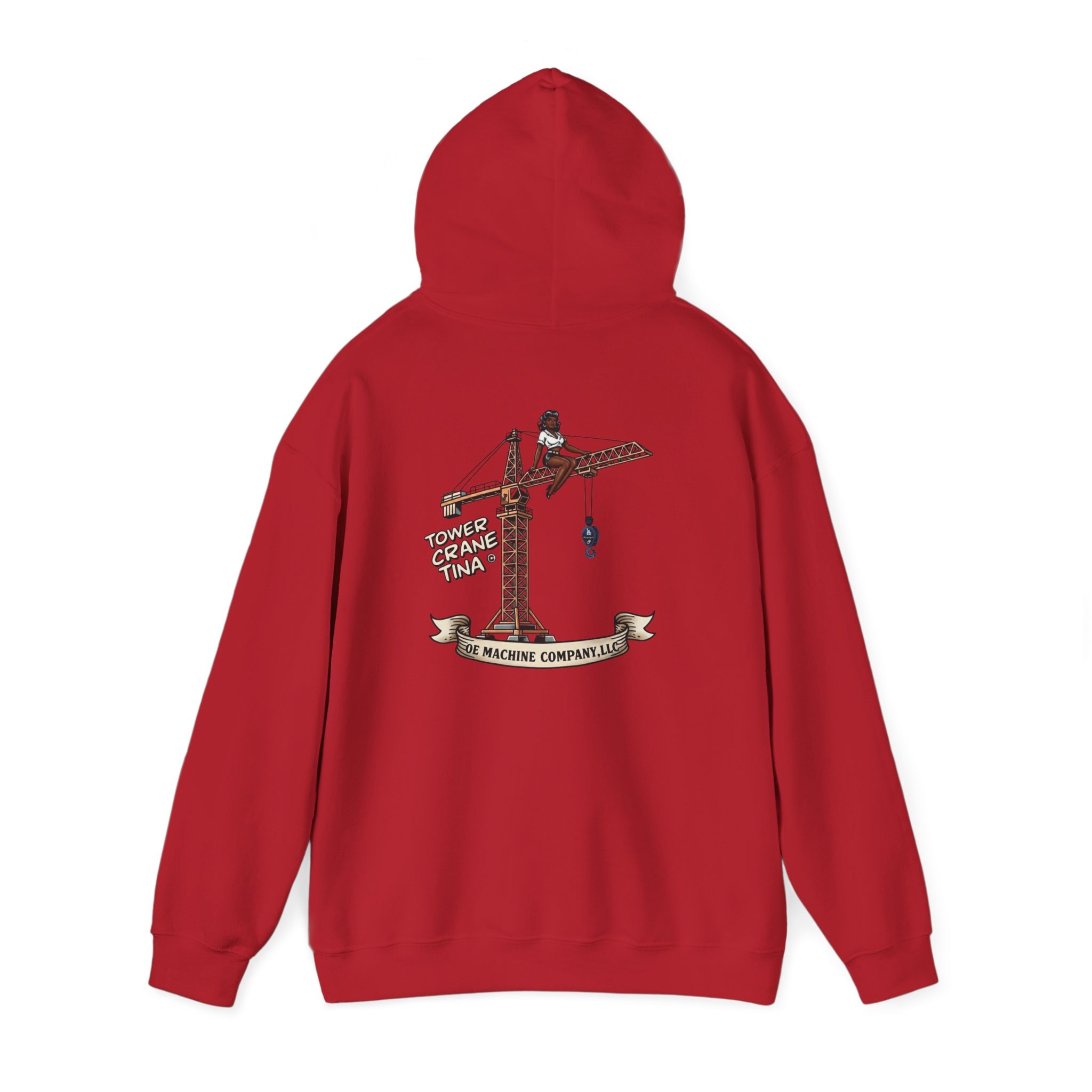 Tower Crane Tina, OE Machine Co. LLC Hoodie - Image 31