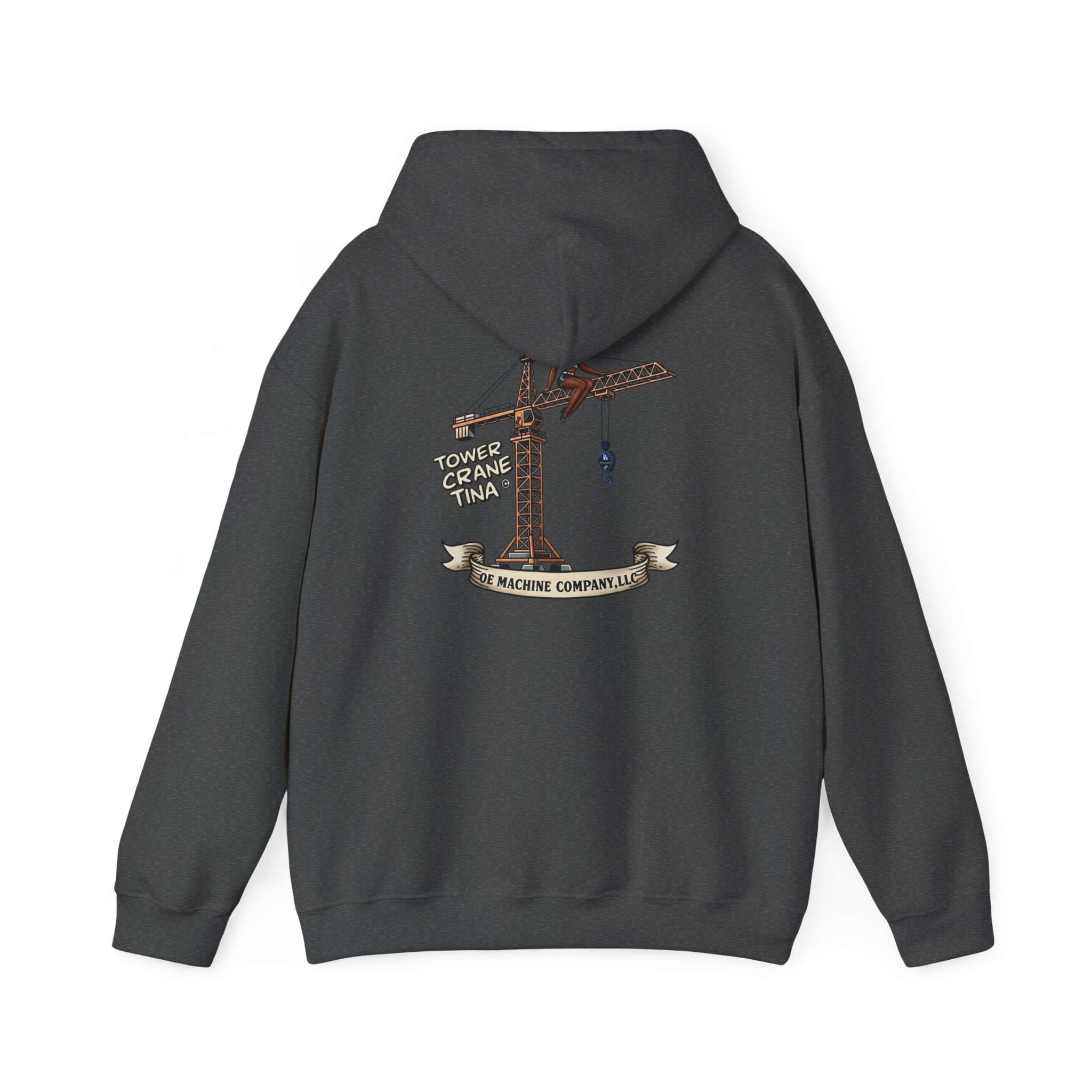 Tower Crane Tina, OE Machine Co. LLC Hoodie - Image 22